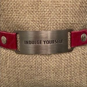 Leather Message Bracelet